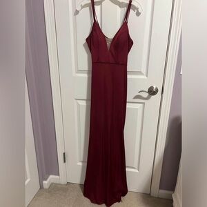 Elegant Maroon Prom/Ball Gown